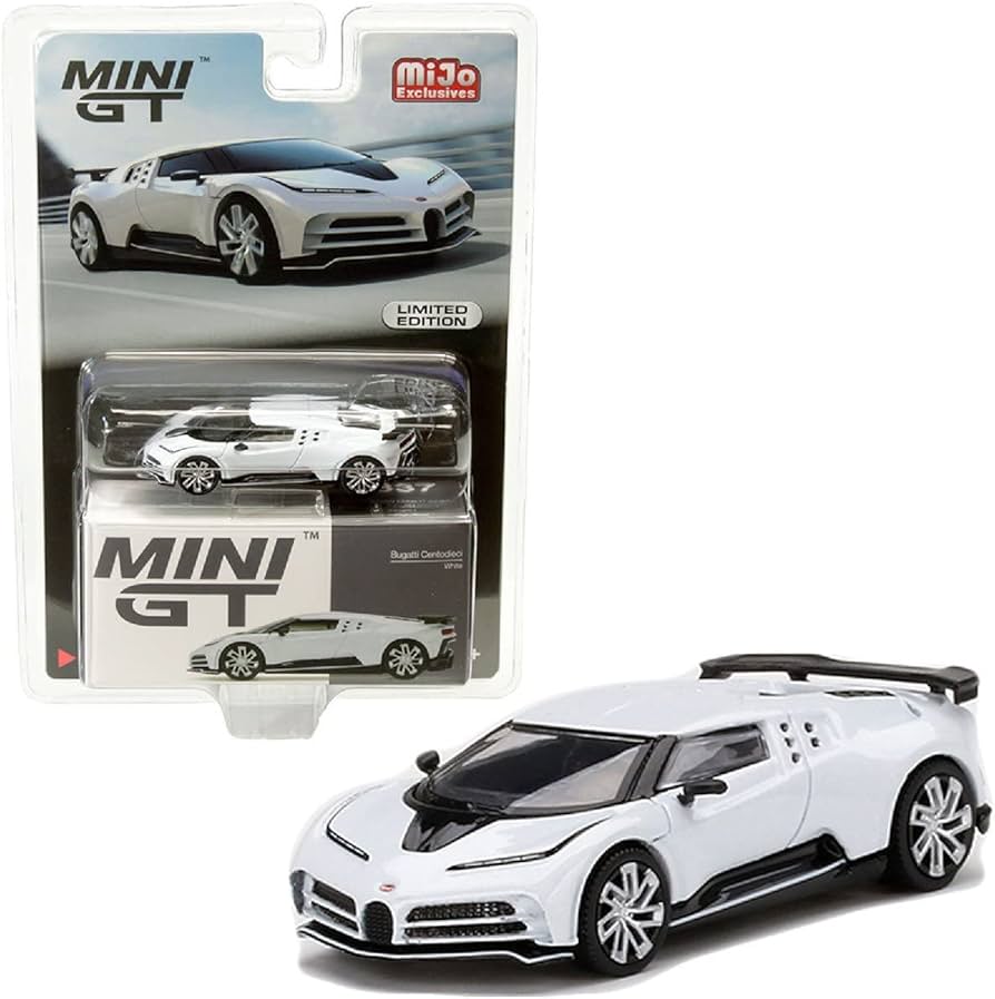 Amazon | MINI GT 1/64 ブガッティ チェントディエチ ホワイト RHD