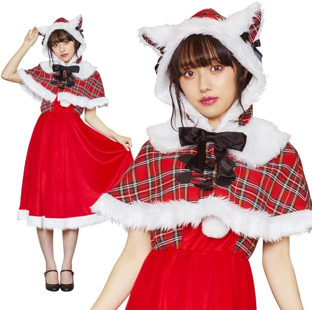 Amazon.co.jp: [キラキラ☆アイランド] チェック キャット ケープ