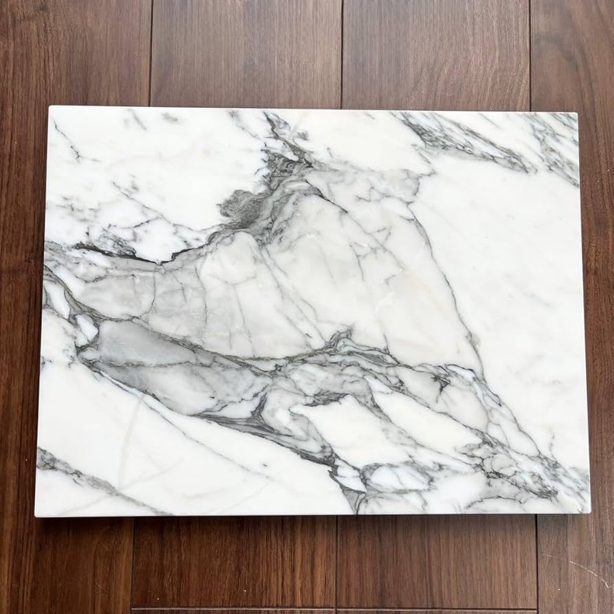 Amazon.co.jp: 大 ??国産天然白大理石のし台 クッキングボード 石版