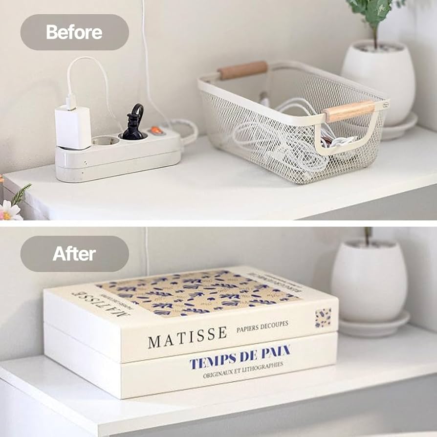 Amazon.com: Book Shape Decorative Cable Management Box