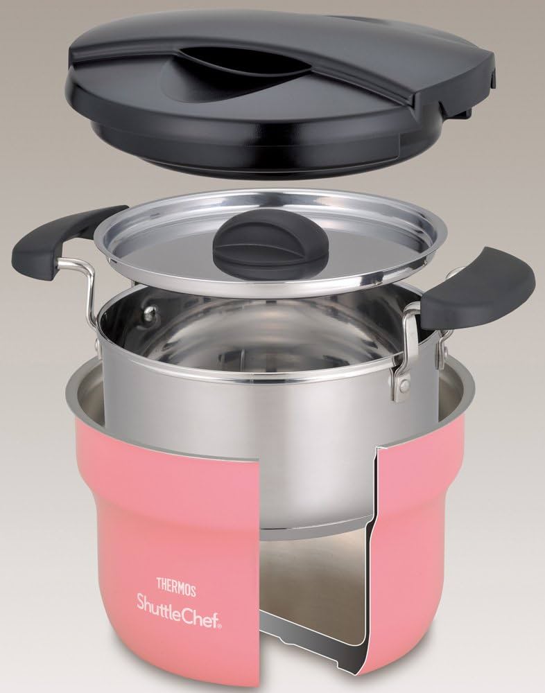 Amazon.co.jp: THERMOS 真空保温調理器 シャトルシェフ 1.6L ピーチ
