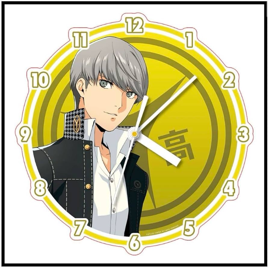 Amazon.co.jp: ペルソナ 25周年 P4主人公 鳴上悠 アクリル時計 : ホビー