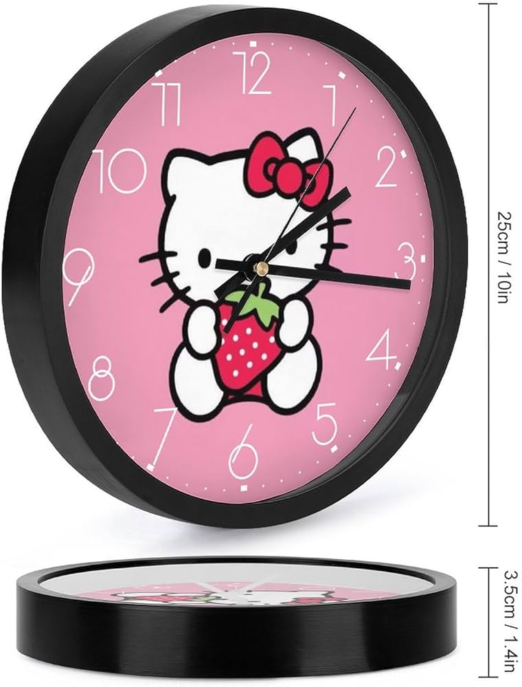 Amazon.co.jp: あいのにじょ キティちゃん (23) アニメ 円形掛け時計
