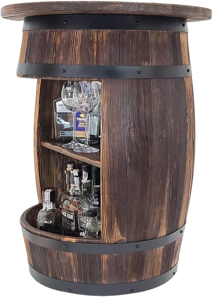 Amazon.co.jp: クッション蓋付き木製樽 - ワインラック - ボトル