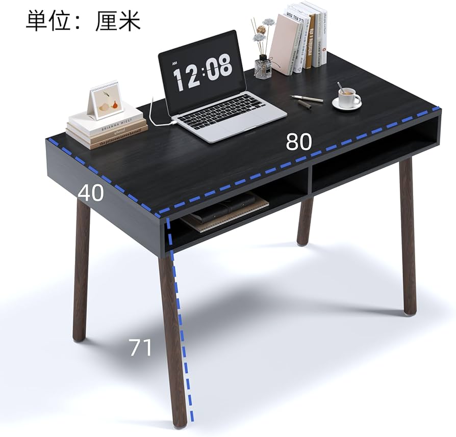 Amazon | ZXD デスク パソコンデスク 勉強机 木製 机 幅80cm PCデスク