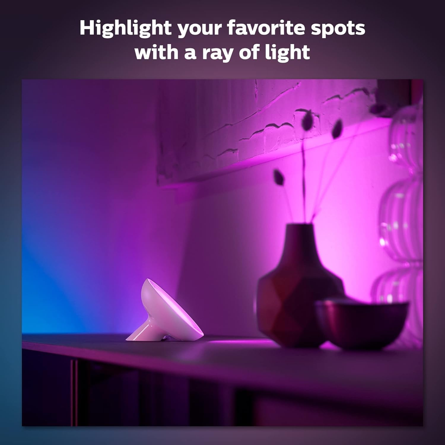 Amazon | Philips Hue Bloomスマートテーブルランプ、ホワイト
