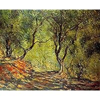 Amazon.co.jp: 24 絵画 モレノ庭園のオリーブの木の森 クロード・モネ