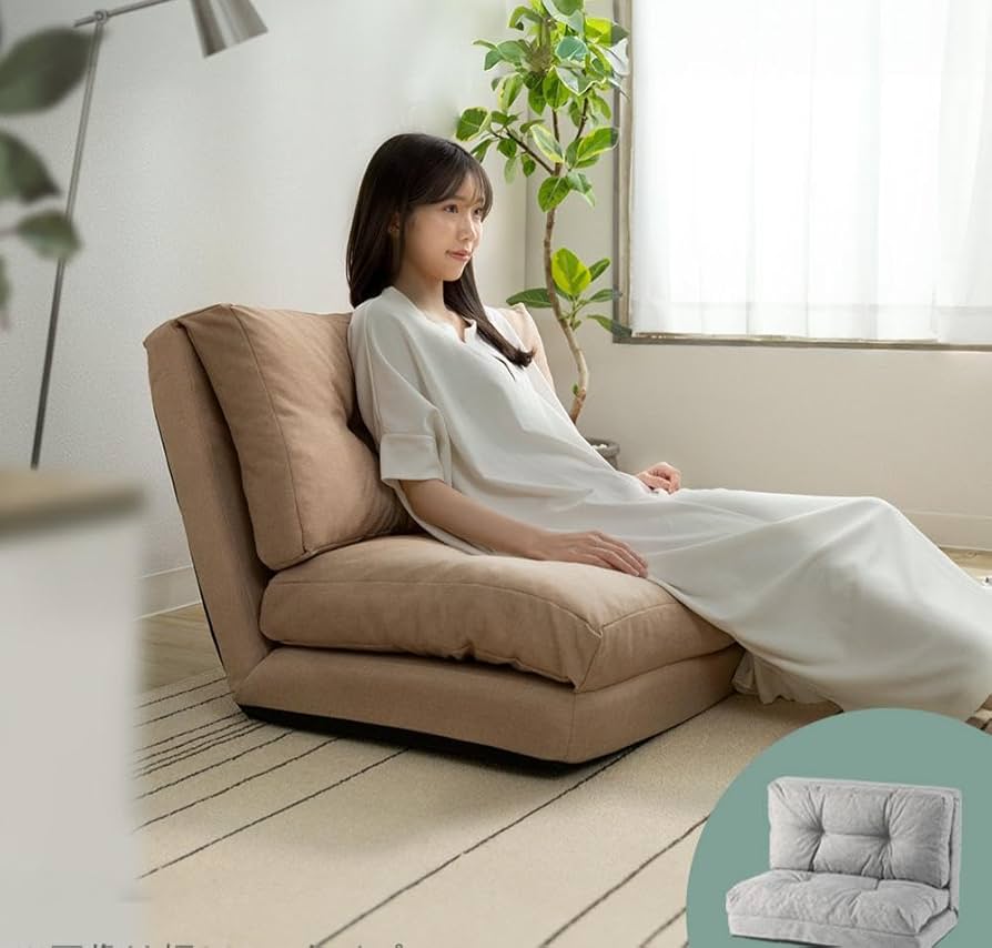 Amazon｜ソファーベッド マルチに使える3WAY 幅120cm 14段階