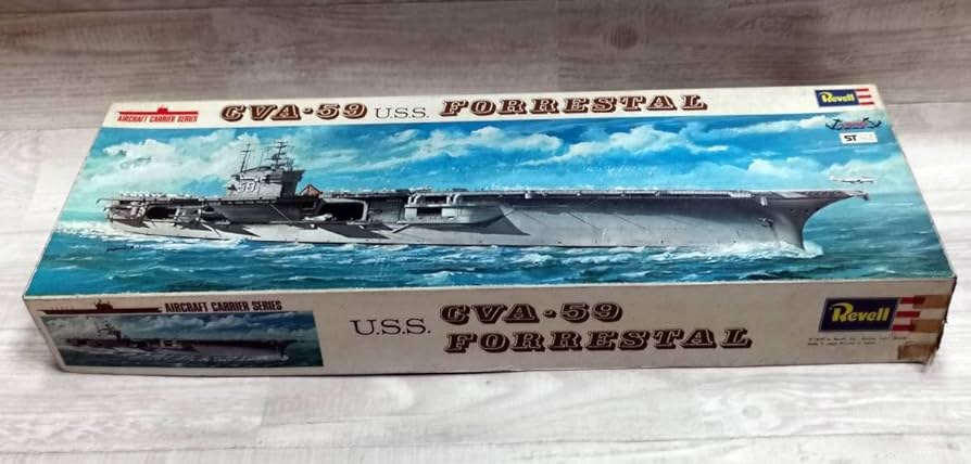 Amazon.co.jp: PP-47 REVELL レベル 1/540 CVA-59 空母 フォレスタル