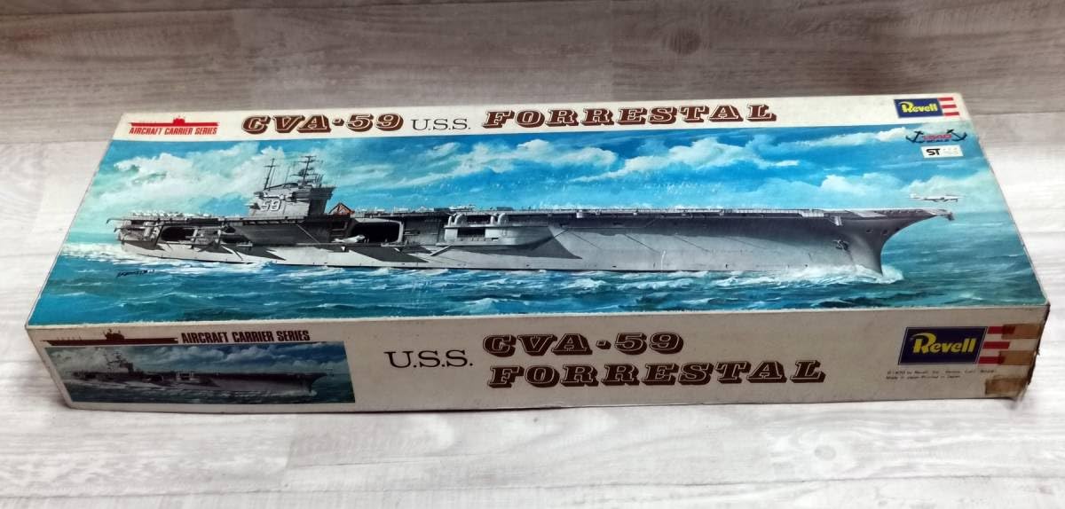 Amazon.co.jp: PP-47 REVELL レベル 1/540 CVA-59 空母 フォレスタル