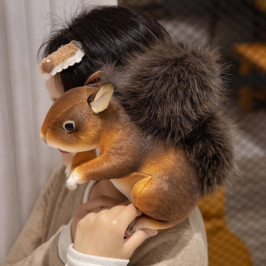 Amazon.co.jp: リスのぬいぐるみかわいいリスのぬいぐるみ人形