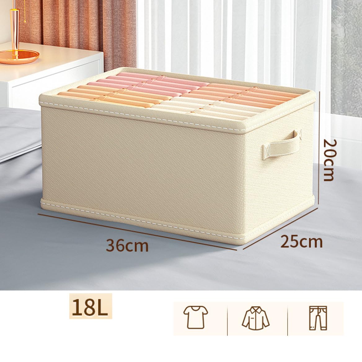 Amazon｜NJNEW ハンドル付き 収納ボックス 40*25*20 小物収納 収納