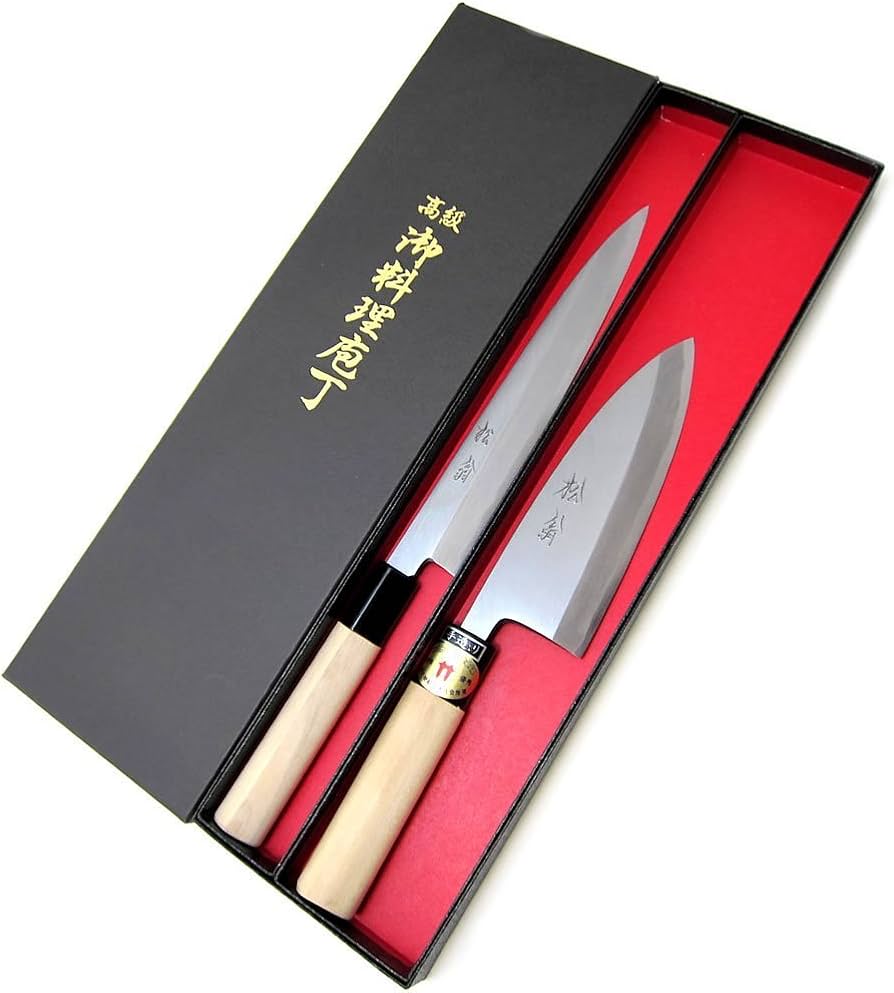 Amazon | 包丁どっとこむ包丁セット 柳刃・出刃包丁2本セット「松翁
