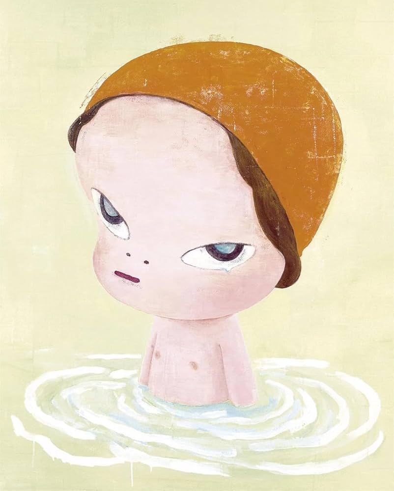 Amazon.co.jp: 奈良美智ポスターキャンバスペインティングモダン