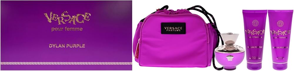 Amazon.com : Versace Pour Femme Dylan Purple 4 Pcs Gift Set