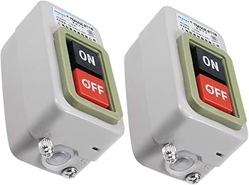 Amazon.co.jp: BEROZA ラッチ式電源押しボタンスイッチ ON OFF 3相