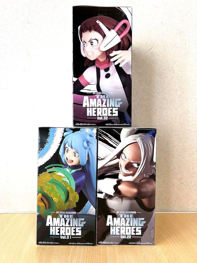 Amazon.co.jp: ヒロアカ amazing heroes 女の子フィギュア 3体セット