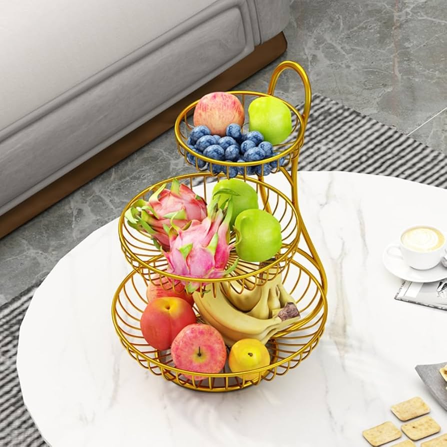 Amazon | Duojidianzi フルーツバスケット カゴ フルーツ ボウル 果物