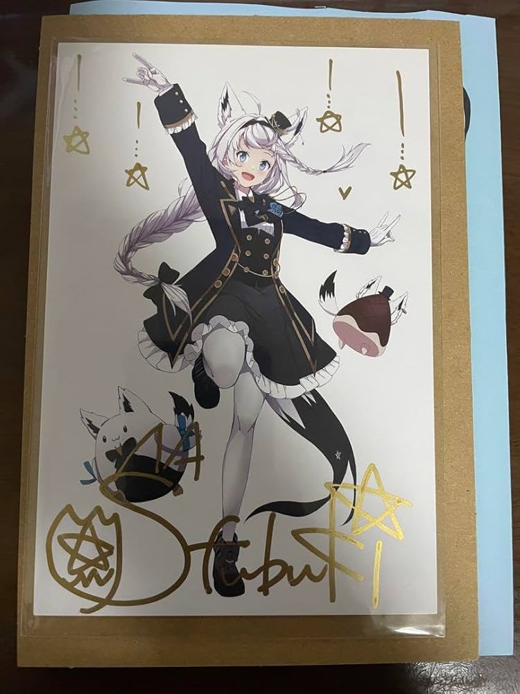 Amazon.co.jp: 白上フブキ 誕生日記念グッズ 2020 直筆サイン 封筒付き