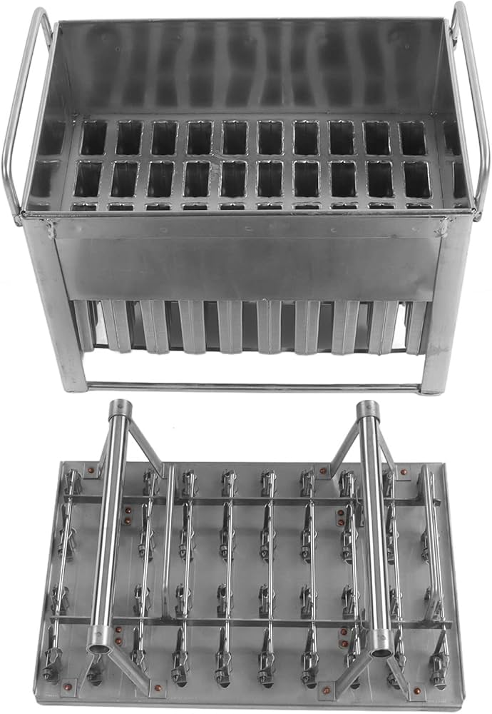 Amazon｜40個のステンレス鋼のアイスキャンデー型、多機能アイス