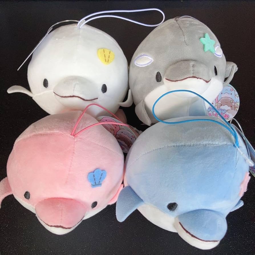 Amazon.co.jp: ゆるいるか ぬいぐるみマスコット みいるか 全4種セット