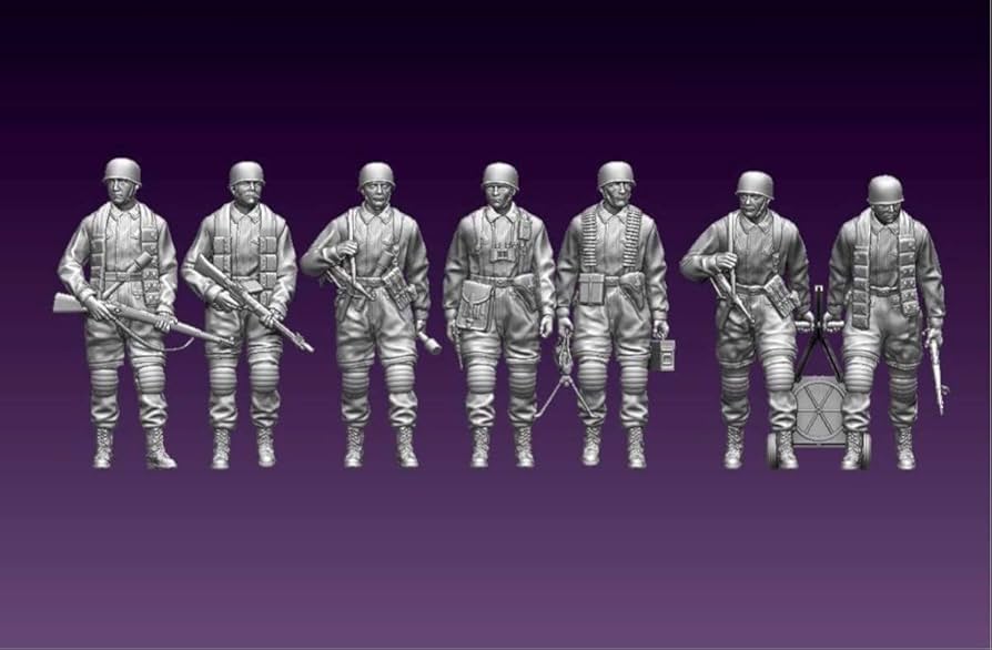 Amazon | 1/144レジンキット 未組立 未塗装 WWⅡ ドイツ軍 落下傘部隊