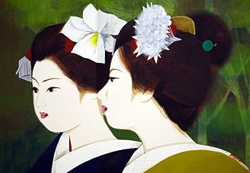 Amazon | ◇清水達三◇【二人舞妓】 直筆日本画 20号◇共シール | 清水