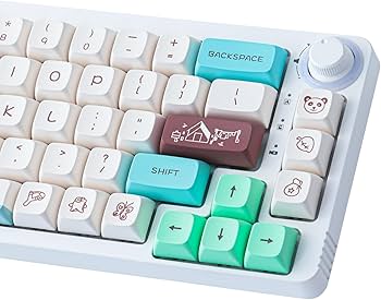 Amazon | Sunzit PBT キーキャップ XDA プロファイル 143キー 動物 森