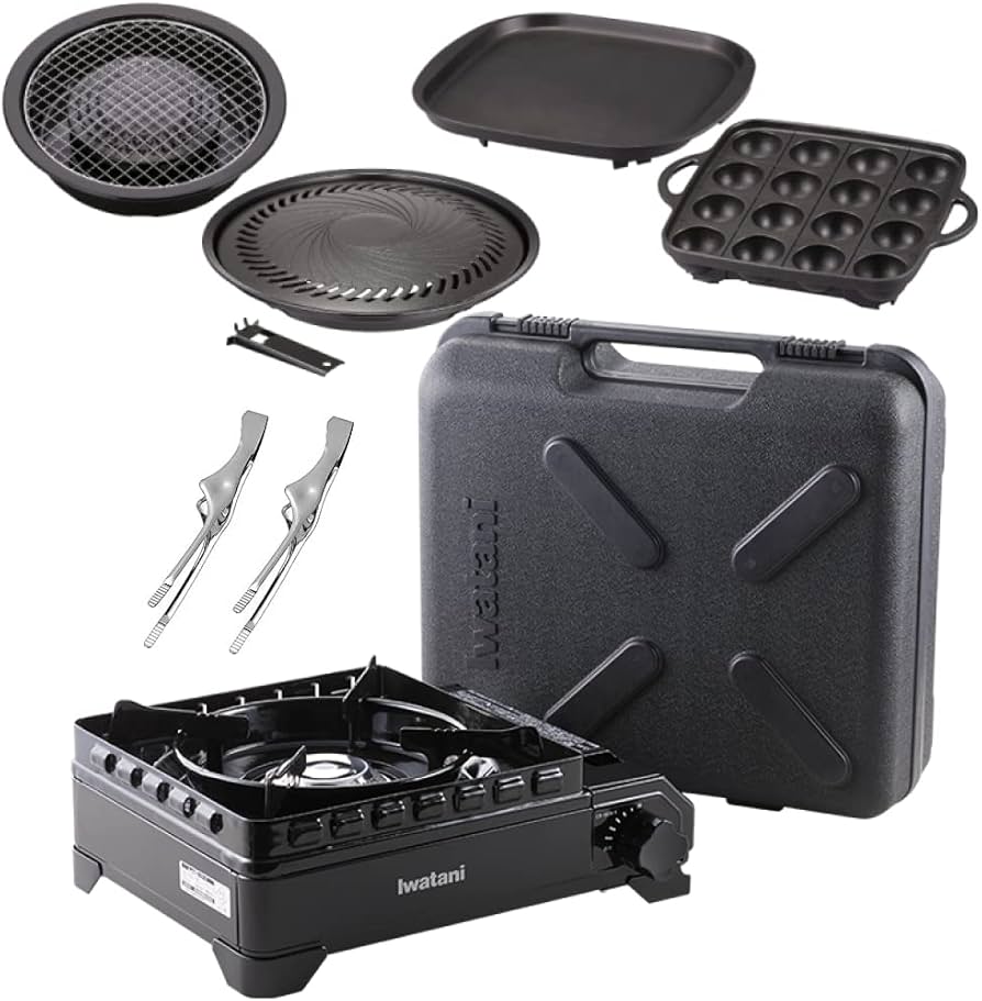 Amazon | イワタニ タフまる ブラック CB-ODX-1-BK ＋ 純正プレート4種