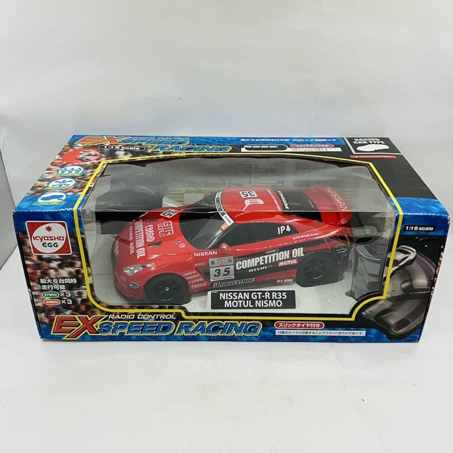 Amazon.co.jp: 京商 ラジコン 1/16 NISMO GT-R R35 MOTUL #35 レッド