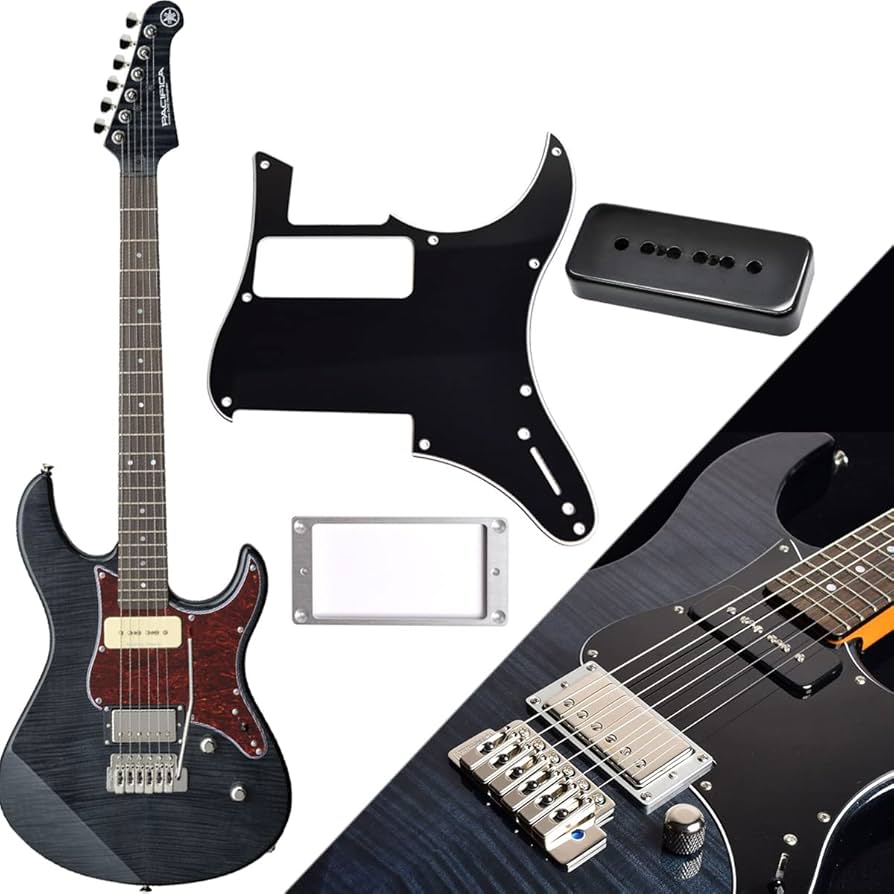 Amazon.co.jp: Yamaha PACIFICA611VFM TBL Black Pickguard + Metal