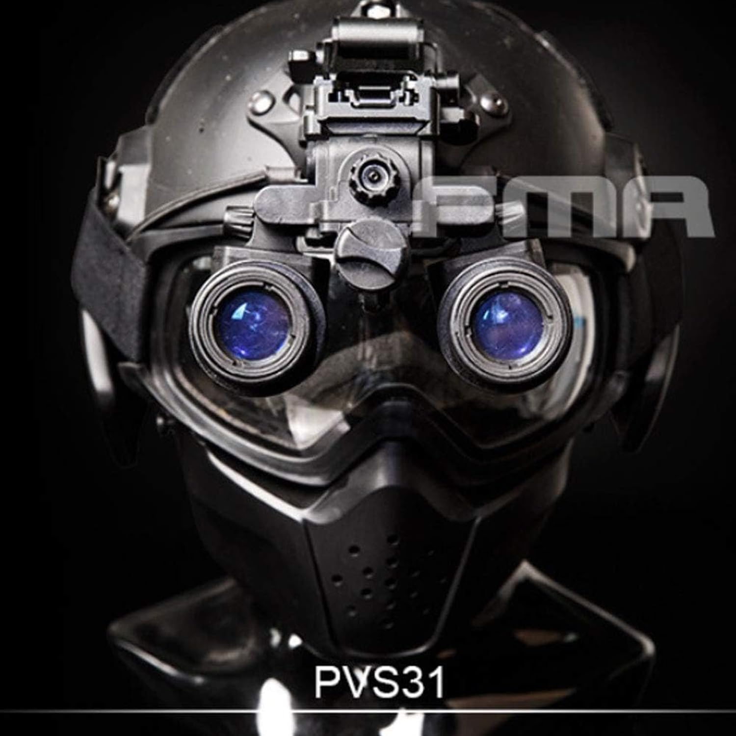 Amazon.co.jp: fma戦術airsoft an / pvs31ヘルメットダミーナイト