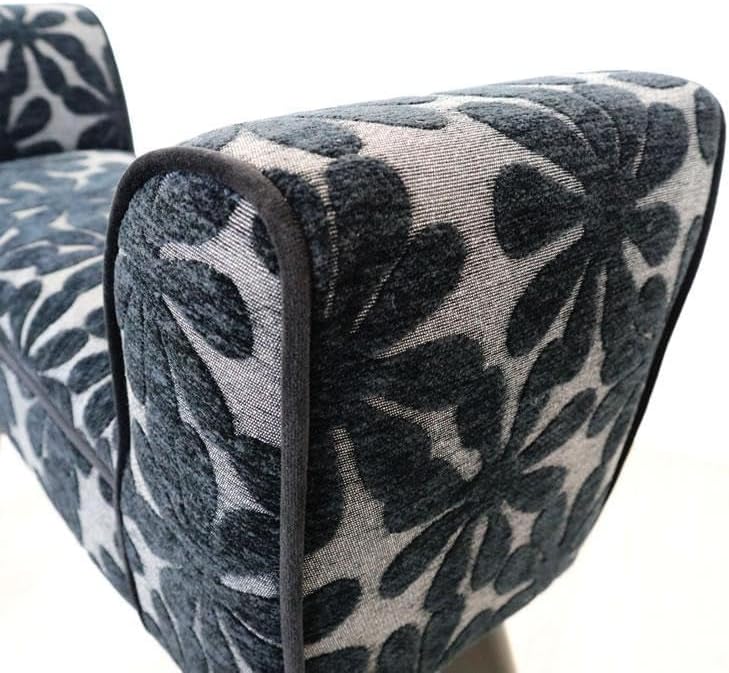 花柄スツール スリムタイプ 小型 奥行20cm 花柄スツール スリムタイプ