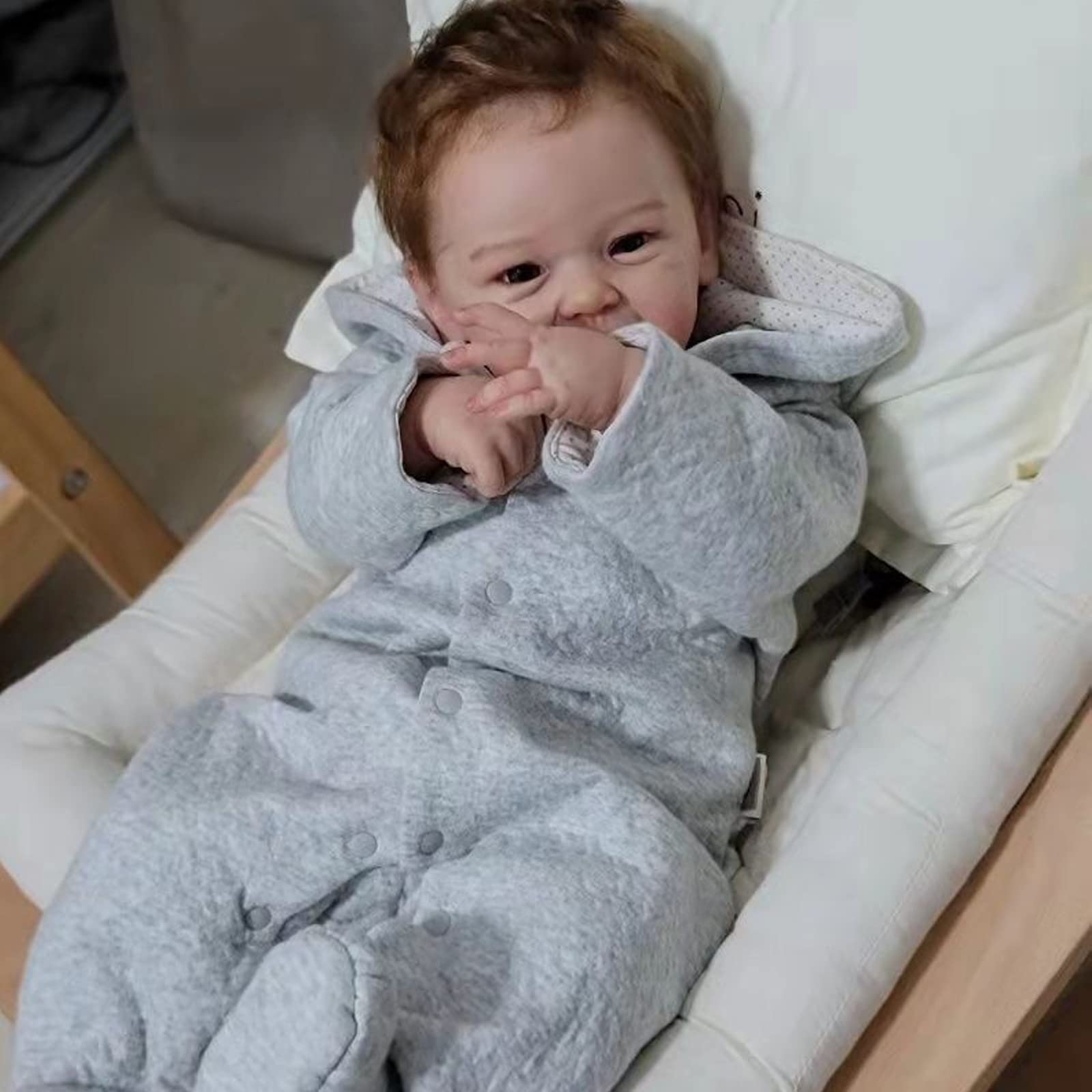 Amazon.co.jp: リボーンドール 21インチ52cm やわらかい布ボディ 幼児