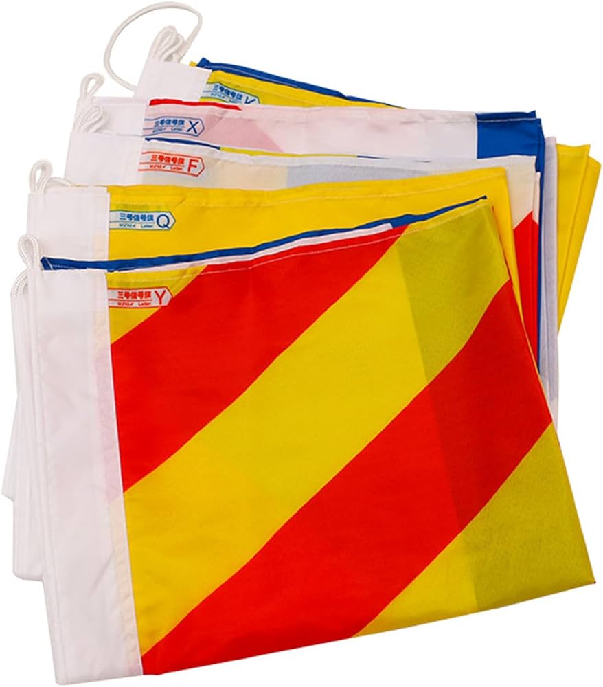 Amazon.co.jp: 船用信号旗 ヨット用国際信号旗 フラッグ 自衛隊グッズ