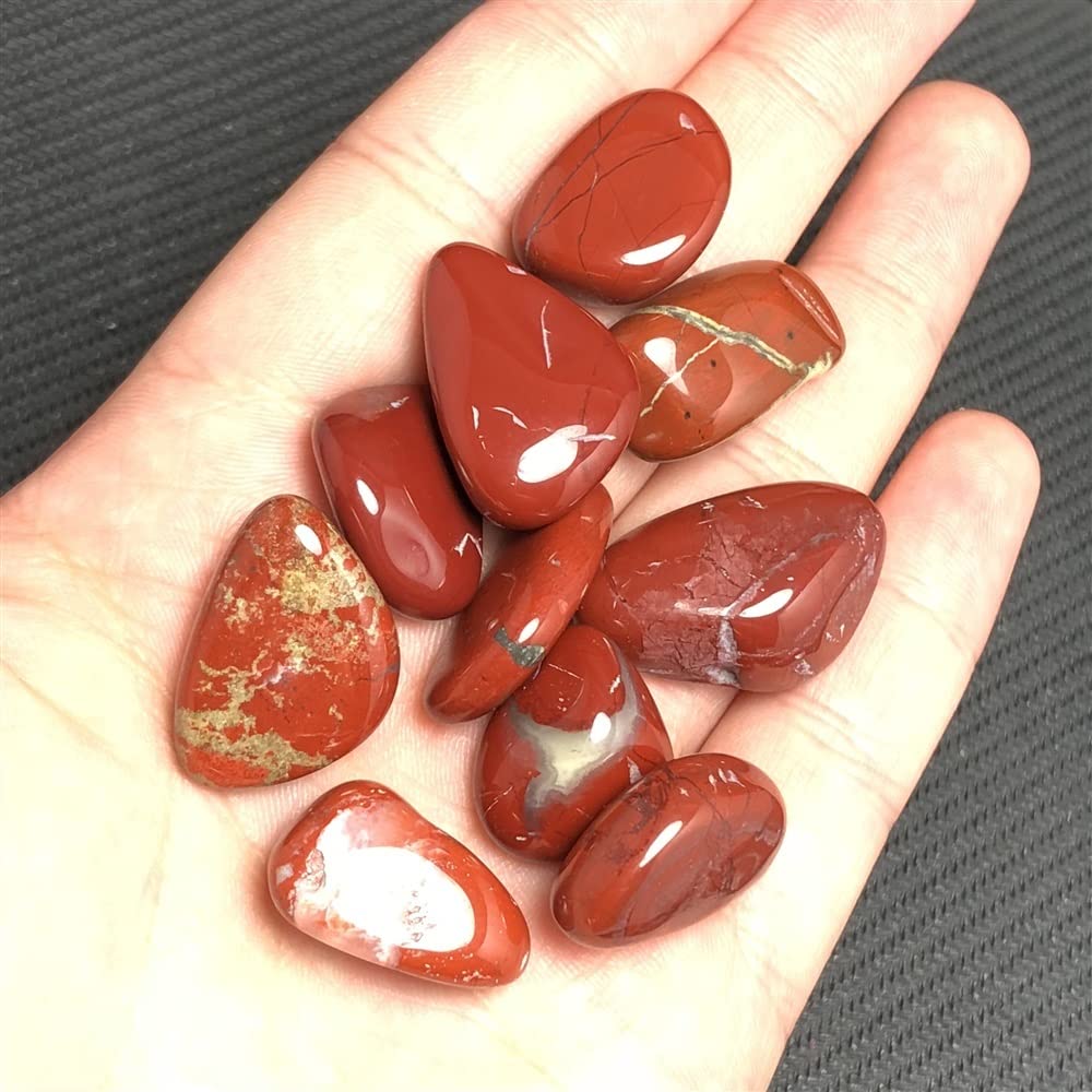 Amazon.co.jp: 美しい天然赤翡翠タンブルストーンカーネリアン