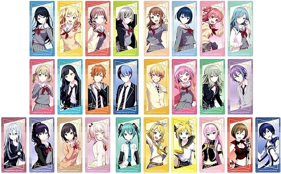 Amazon.co.jp: クリアしおり 全26種セット しおり ﾌﾟﾛｼﾞｪｸﾄｾｶｲ ﾌﾟﾛｾｶ