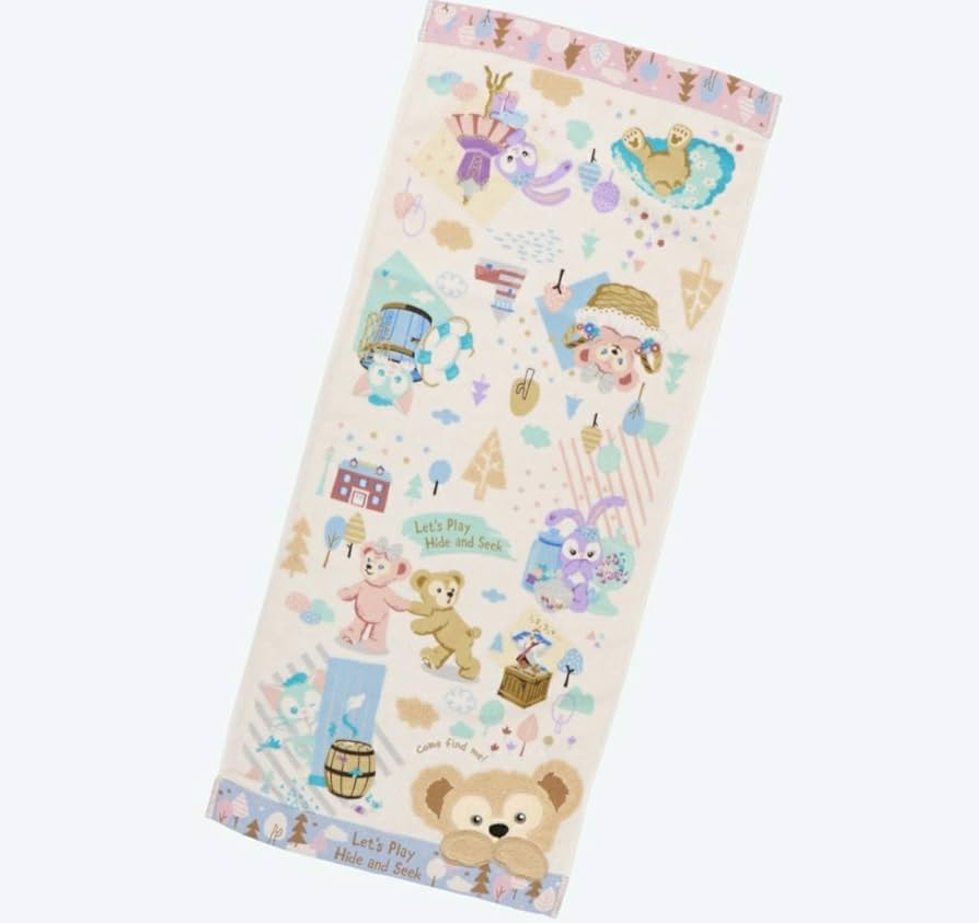 Amazon.co.jp: ダッフィー＆フレンズ フェイスタオル ダッフィーたちの