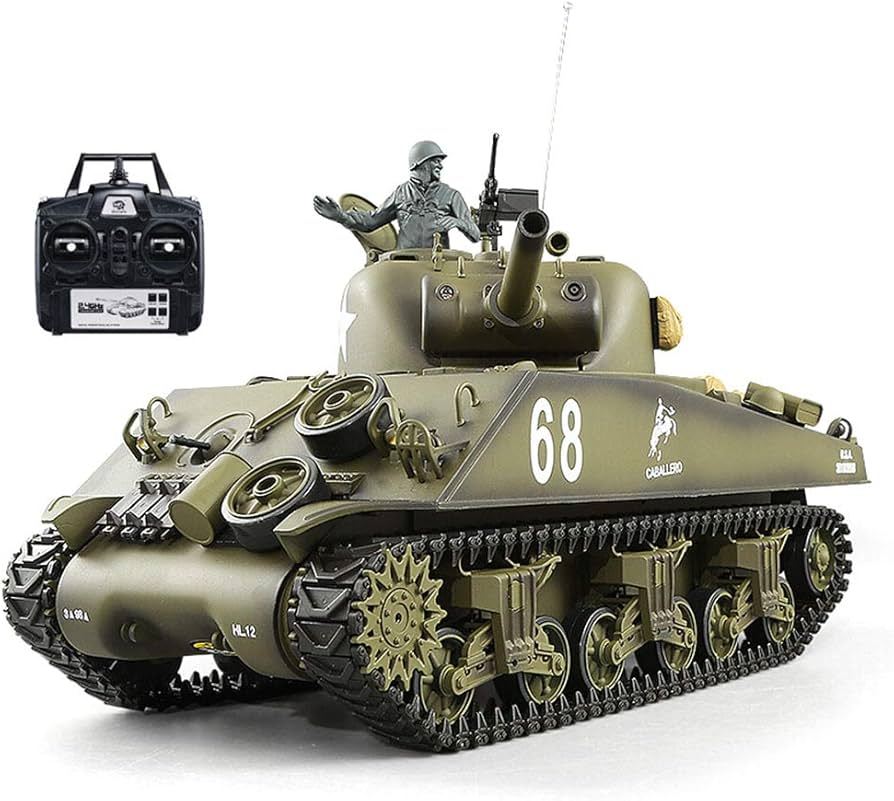Amazon.co.jp: 最新7.0 ver 戦車 ラジコン米陸軍シャーマンM4A3中戦車