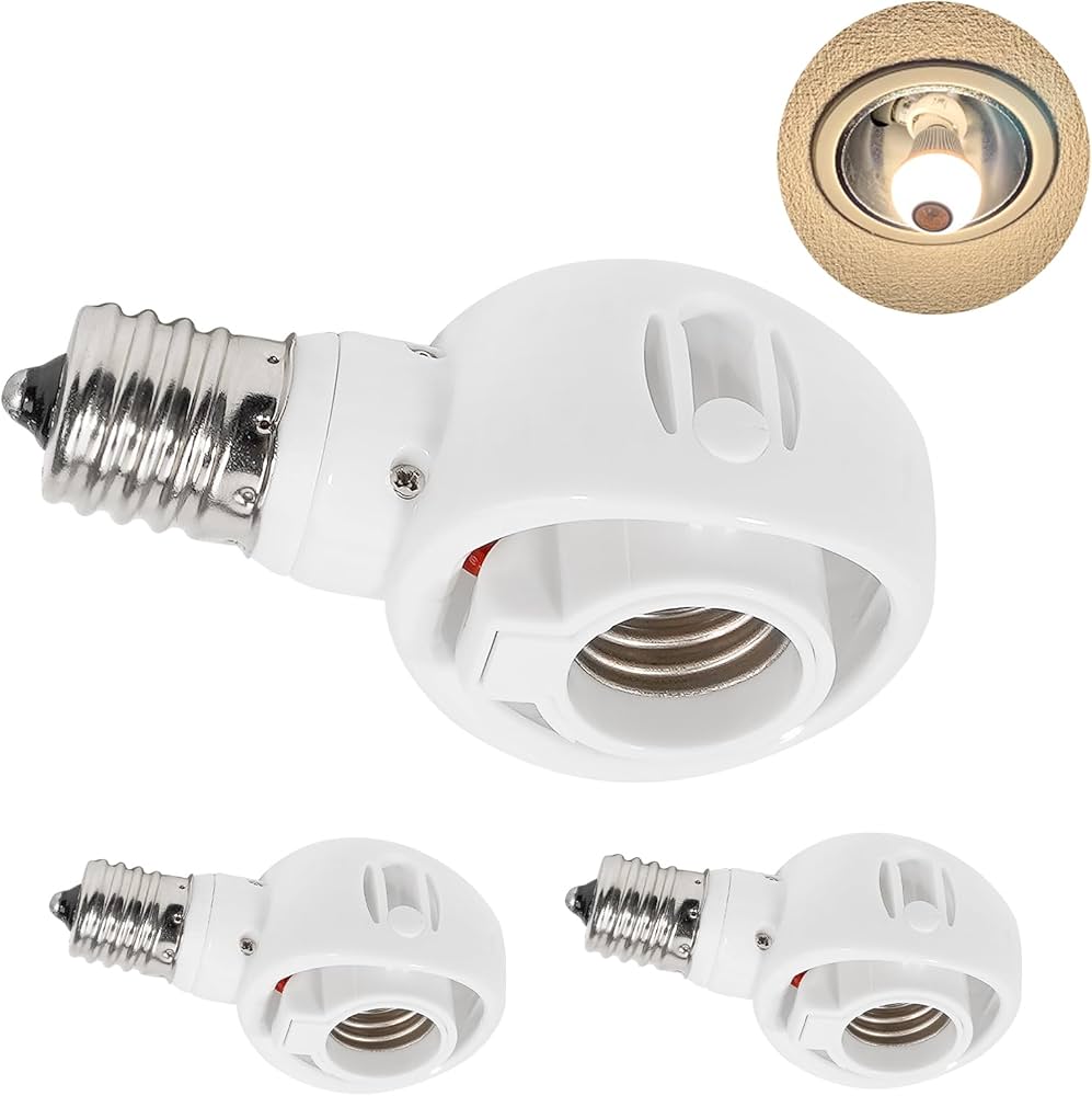 Amazon | Pispoer-E17 LED電球専用-可変式ソケット-屋内用-ソケット