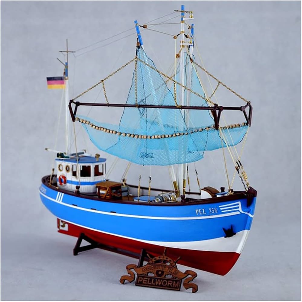 Amazon.com: Lllunimon 1/48 Fishing Boat Model Kit Northern Europe