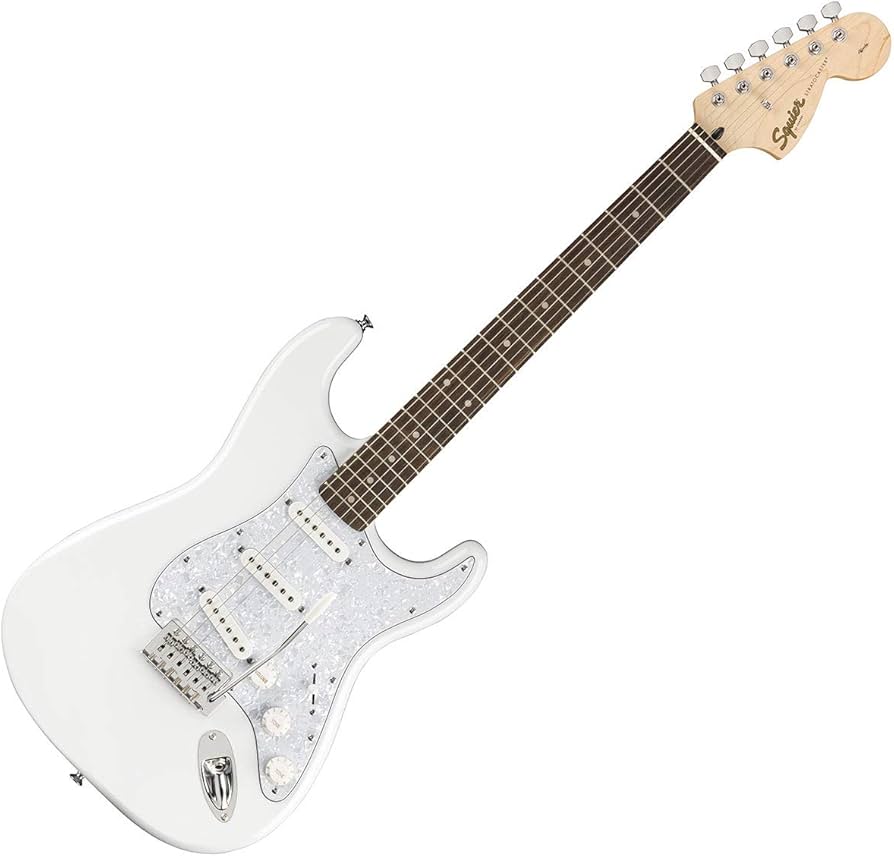 Amazon | Squier by Fender FSR Affinity stratocaster White Pearl