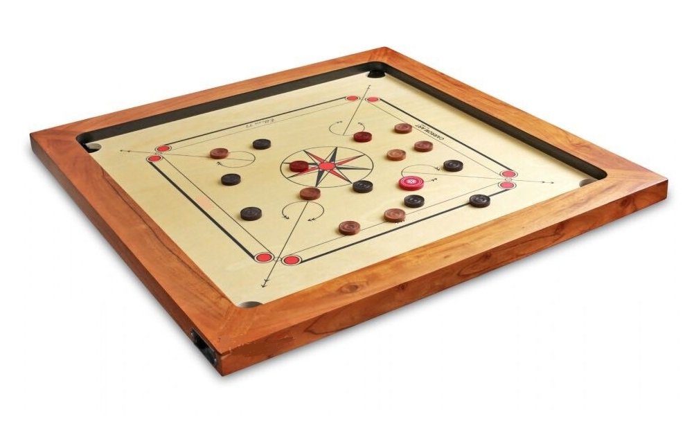 Amazon.co.jp: Surco Vintage-K Carrom Board with Coins and Striker