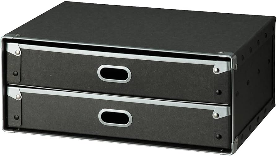 Amazon｜無印良品 硬質パルプ・引出2個 約幅36×奥行25.5×高さ16cm