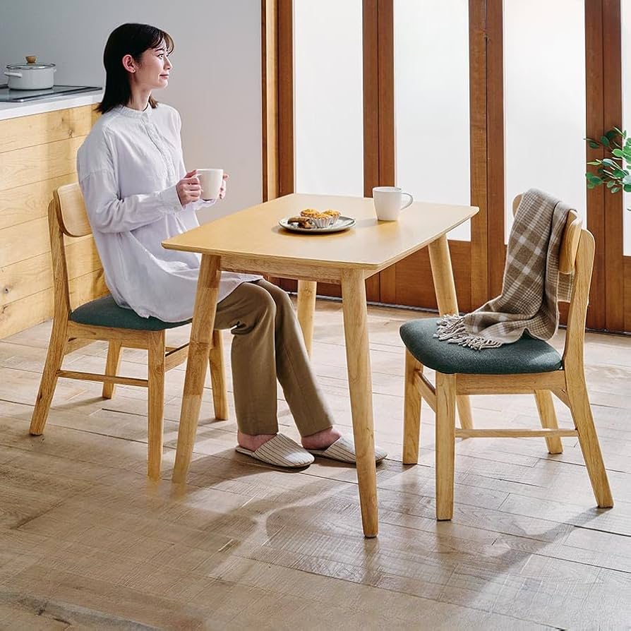 Amazon｜佰森園BAISENYUAN ダイニングテーブル 二人用 85cm×65cm×70cm