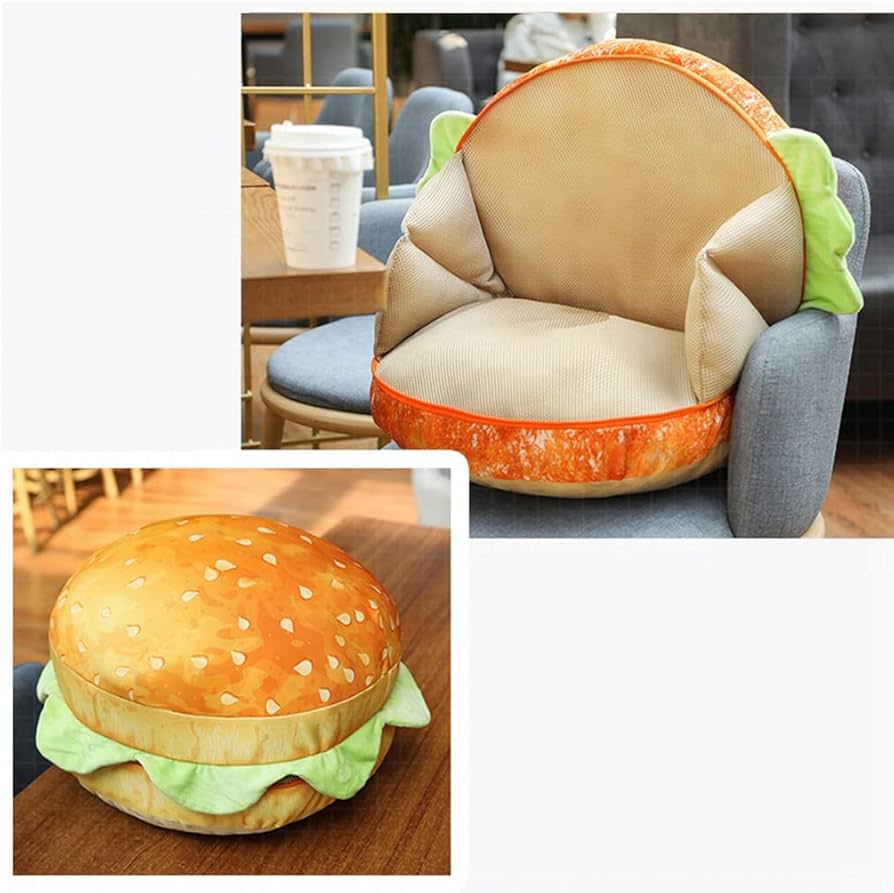Amazon｜ハンバーガーぬいぐるみ 寝抱き枕 クッション 車用 座椅子
