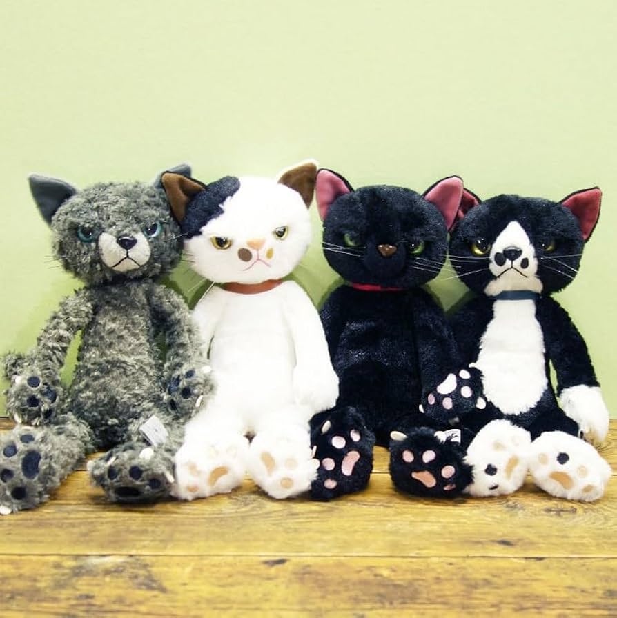 Amazon.co.jp: 内藤デザイン研究所 スクラッチ ぬいぐるみ(MS) 猫 高さ