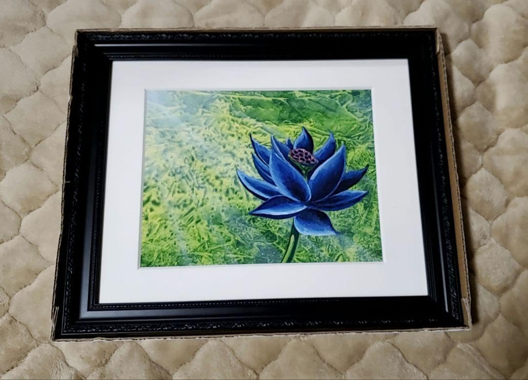 Amazon.co.jp: Black ロータス ブラックロータス アートプリント複製