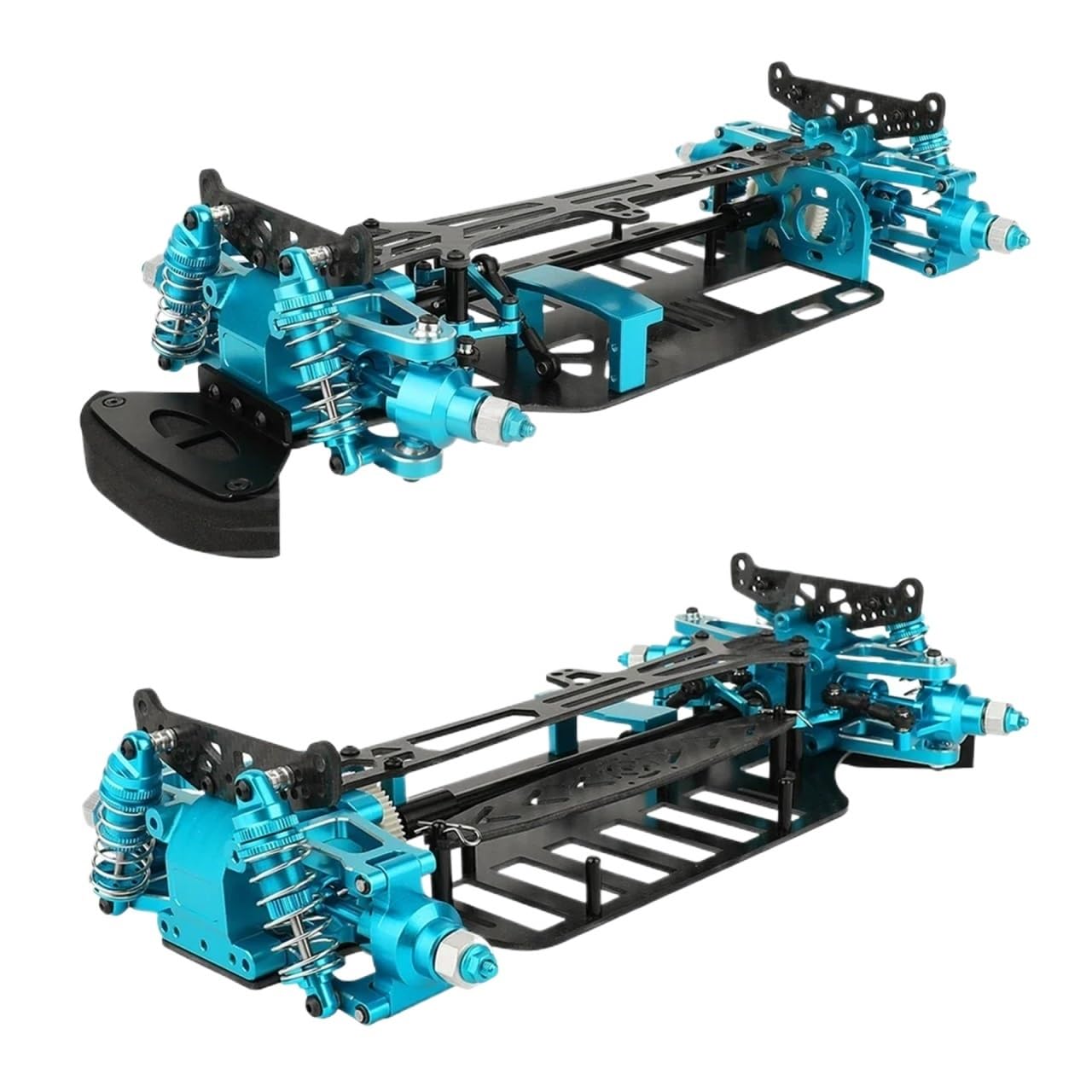 Amazon | 金属合金とカーボンファイバーフレームシャーシ、ショック