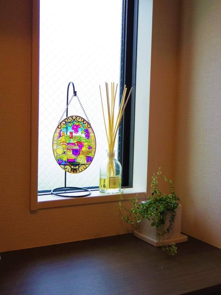 Amazon.co.jp: アミア スタジオ サンキャッチャー ステンドグラス風